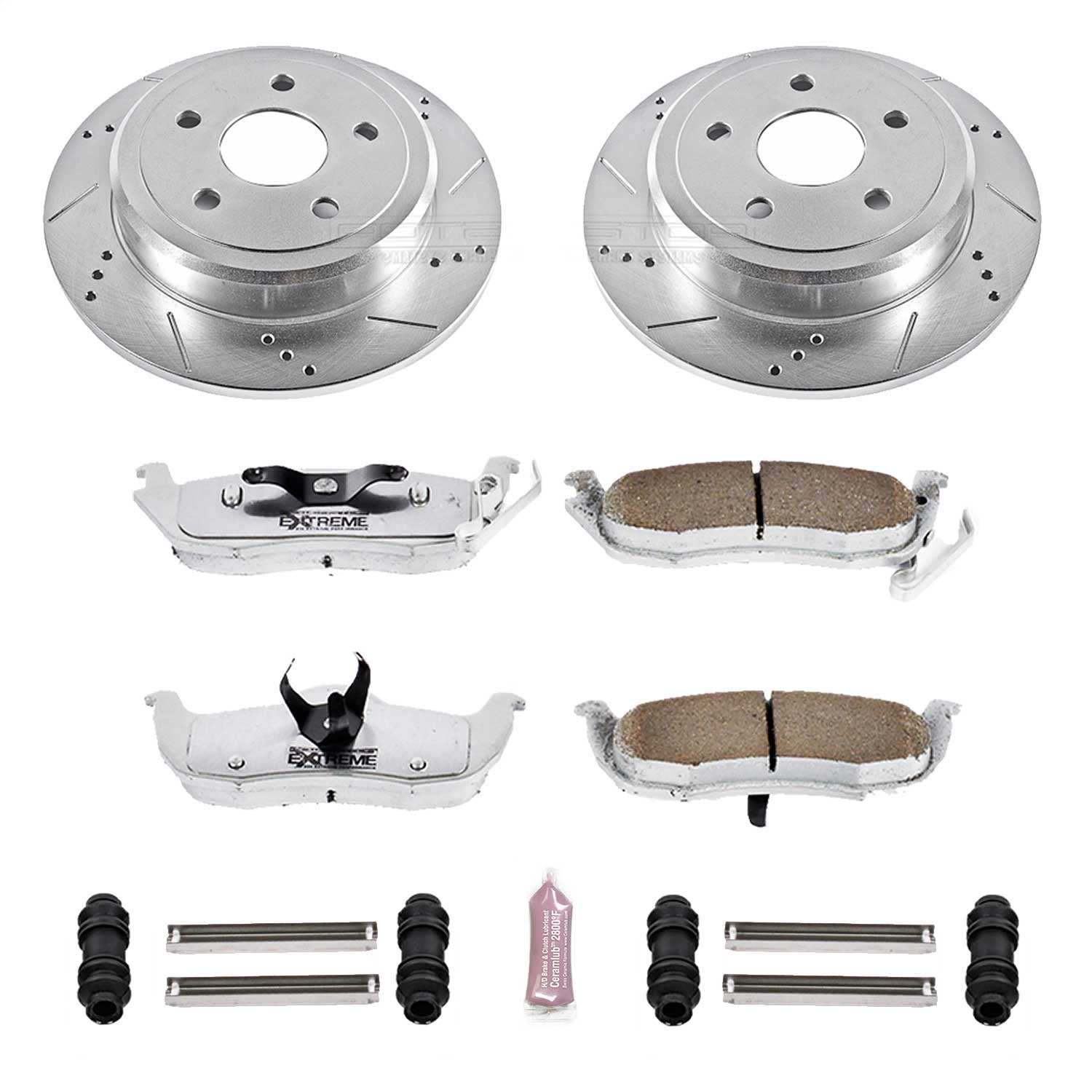 PowerStop Rear Z26 Street Warrior Brake Kit | Jeep Commander (06-10) (K2221-26)