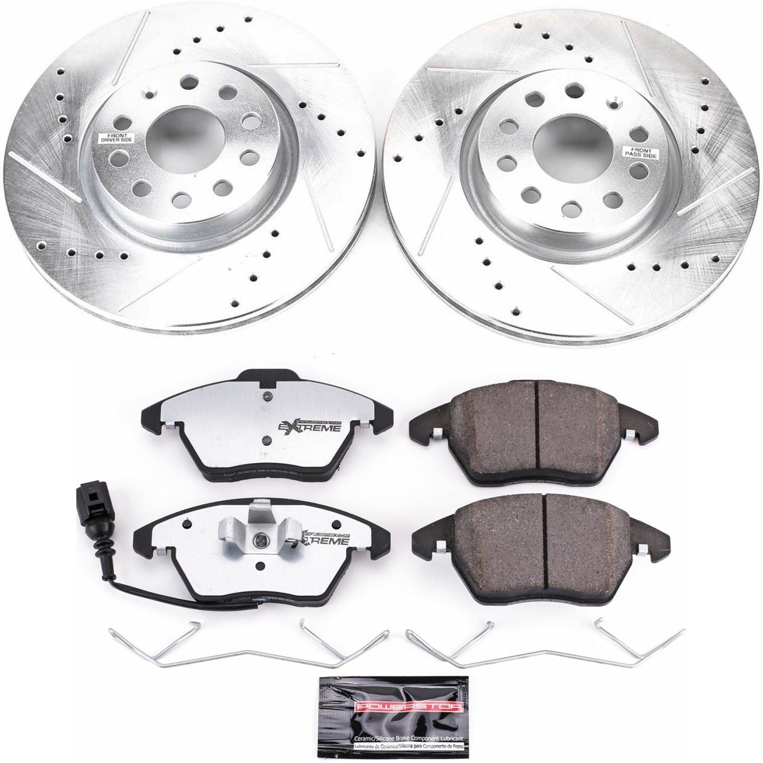 PowerStop Front Z26 Street Warrior Brake Kit | Audi A3 (06-13) (K2259-26)