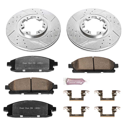 PowerStop Front Z36 Truck & Tow Brake Kit | Infiniti QX4 (97-03) (K2279-36)