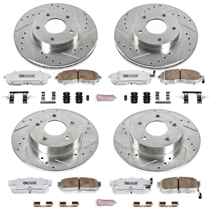 PowerStop Front & Rear Z26 Street Warrior Brake Kit | Infiniti I30 (00-01) (K2281-26)