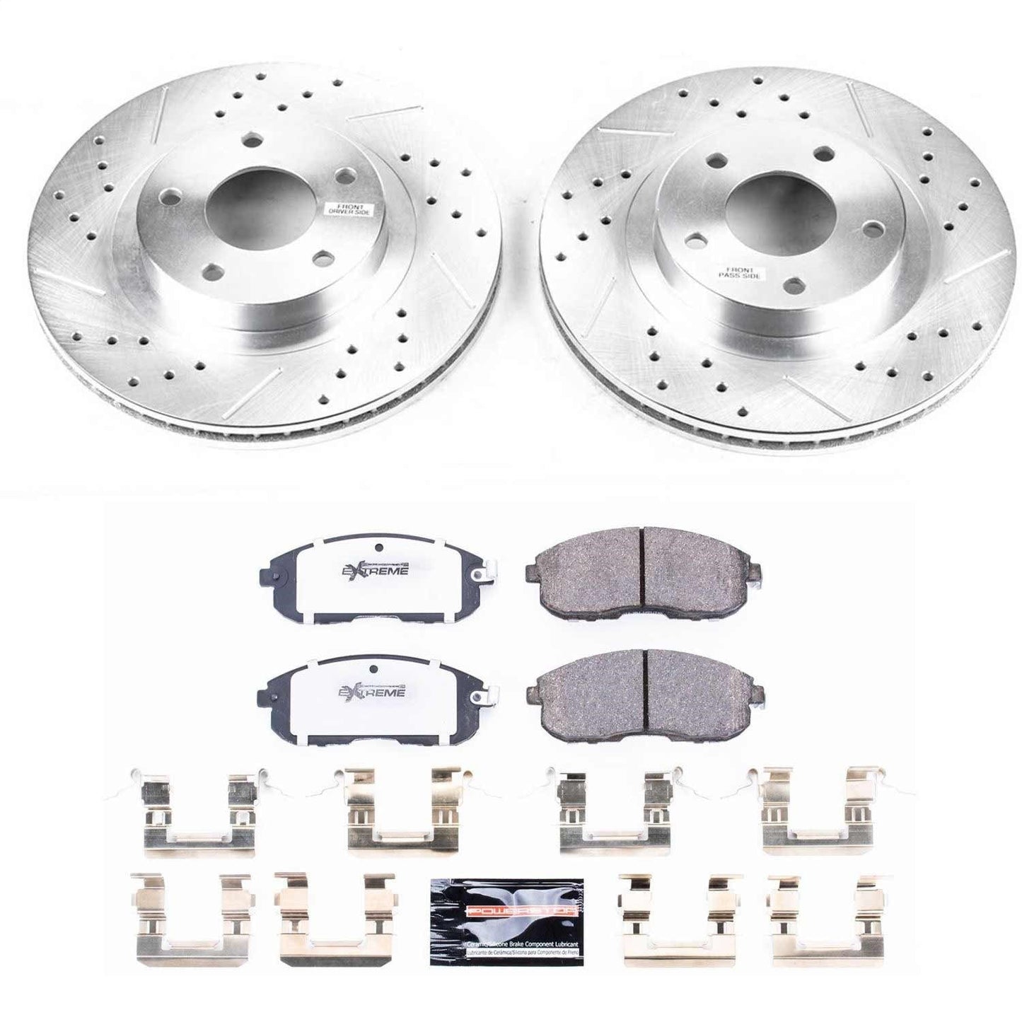 PowerStop Front Z26 Street Warrior Brake Kit | Infiniti I35 (02-04) (K2282-26)