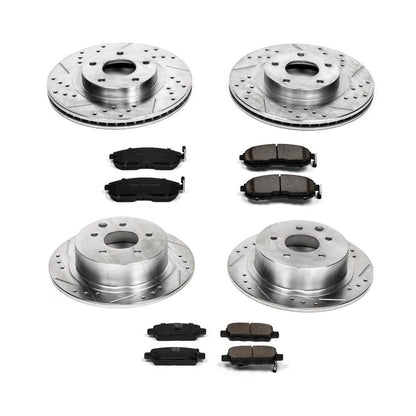 PowerStop Front & Rear Z23 Evolution Sport Brake Kit | Nissan Altima (02-06) (K2283)