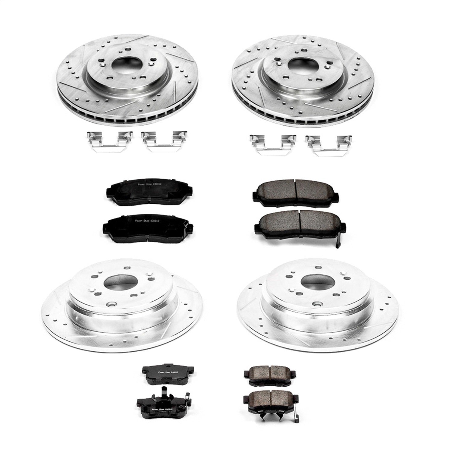 PowerStop Front & Rear Z23 Evolution Sport Brake Kit | Acura RDX (10-12) (K229)