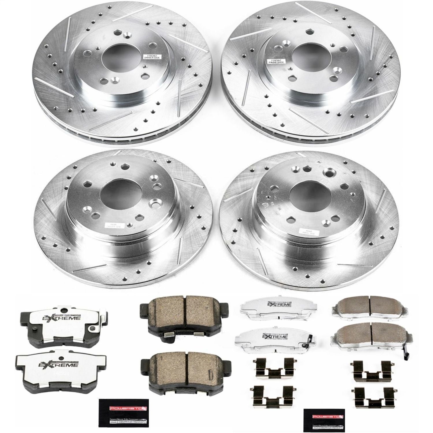 PowerStop Front & Rear Z26 Street Warrior Brake Kit | Acura TL (99-03) (K2295-26)