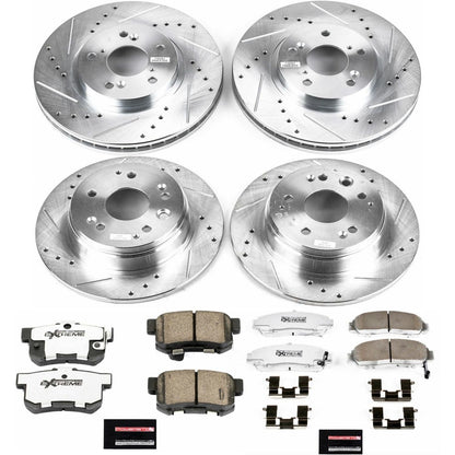 PowerStop Front & Rear Z26 Street Warrior Brake Kit | Acura TL (99-03) (K2295-26)