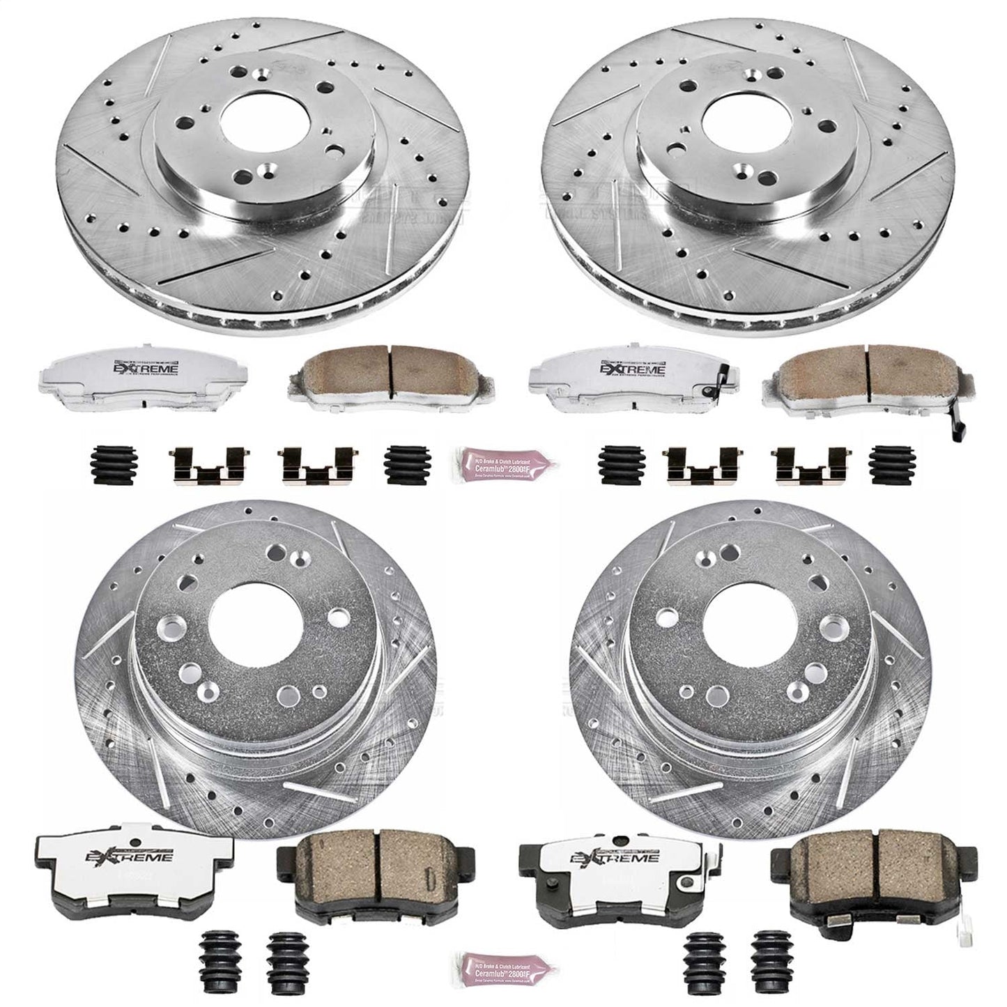 PowerStop Front & Rear Z26 Street Warrior Brake Kit | Acura CL (01-03) (K2296-26)