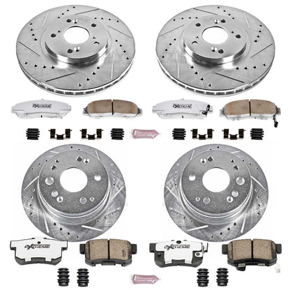 PowerStop Front & Rear Z26 Street Warrior Brake Kit | Acura CL (01-03) (K2296-26)