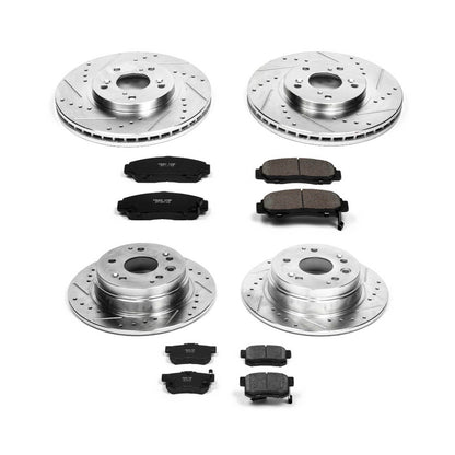 PowerStop Front & Rear Z23 Evolution Sport Brake Kit | Acura CL (01-03) (K2296)