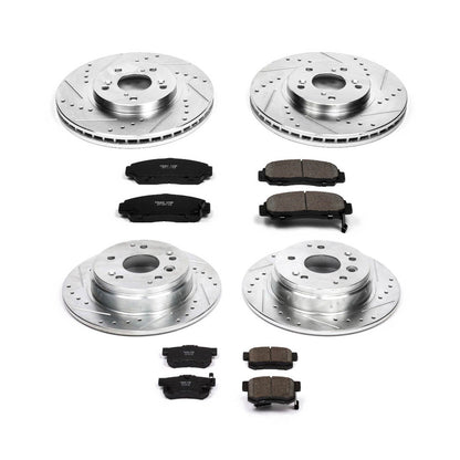 PowerStop Front & Rear Z23 Evolution Sport Brake Kit | Acura TL (04-08) (K2298)