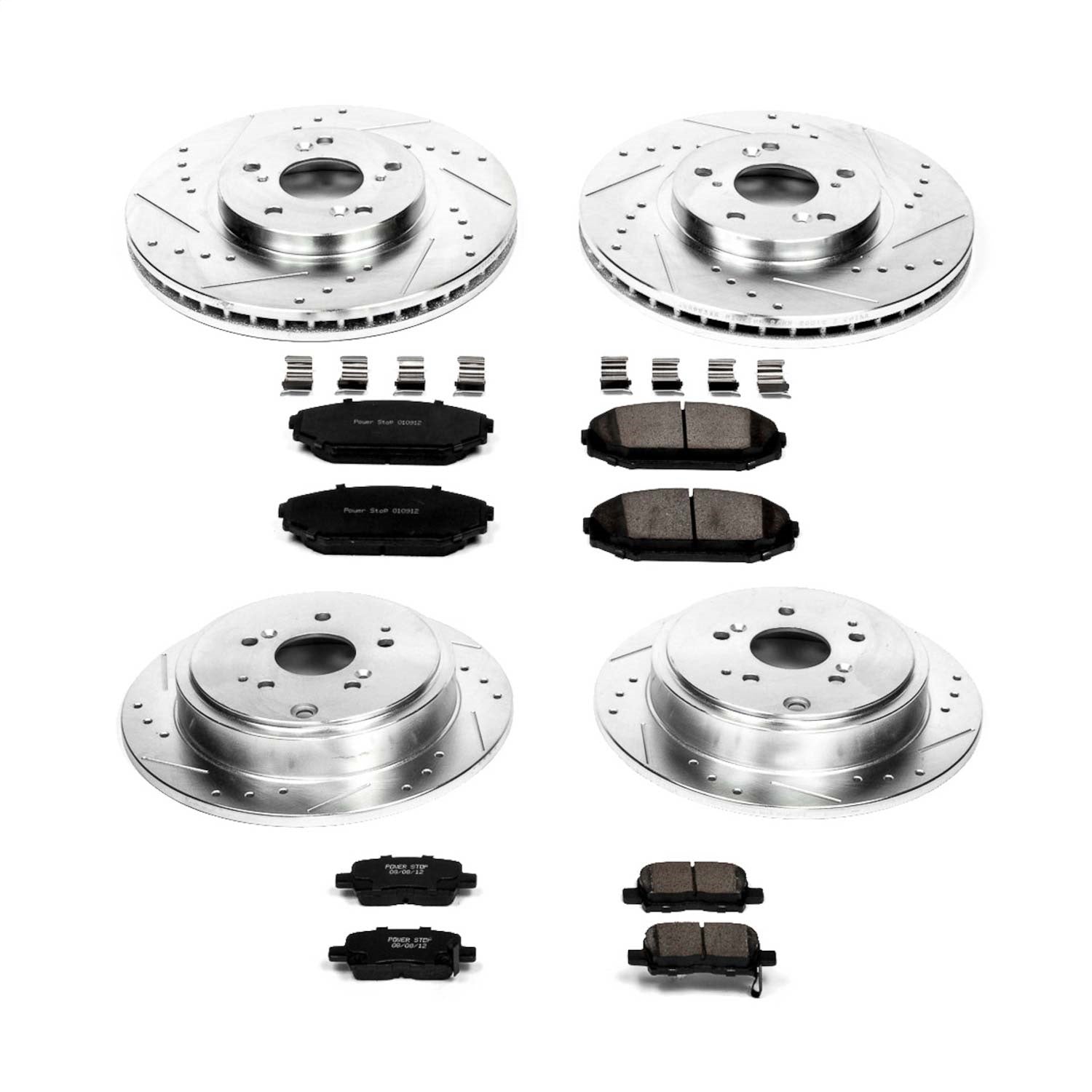 PowerStop Front & Rear Z23 Evolution Sport Brake Kit | Acura MDX (01-02) (K2300)