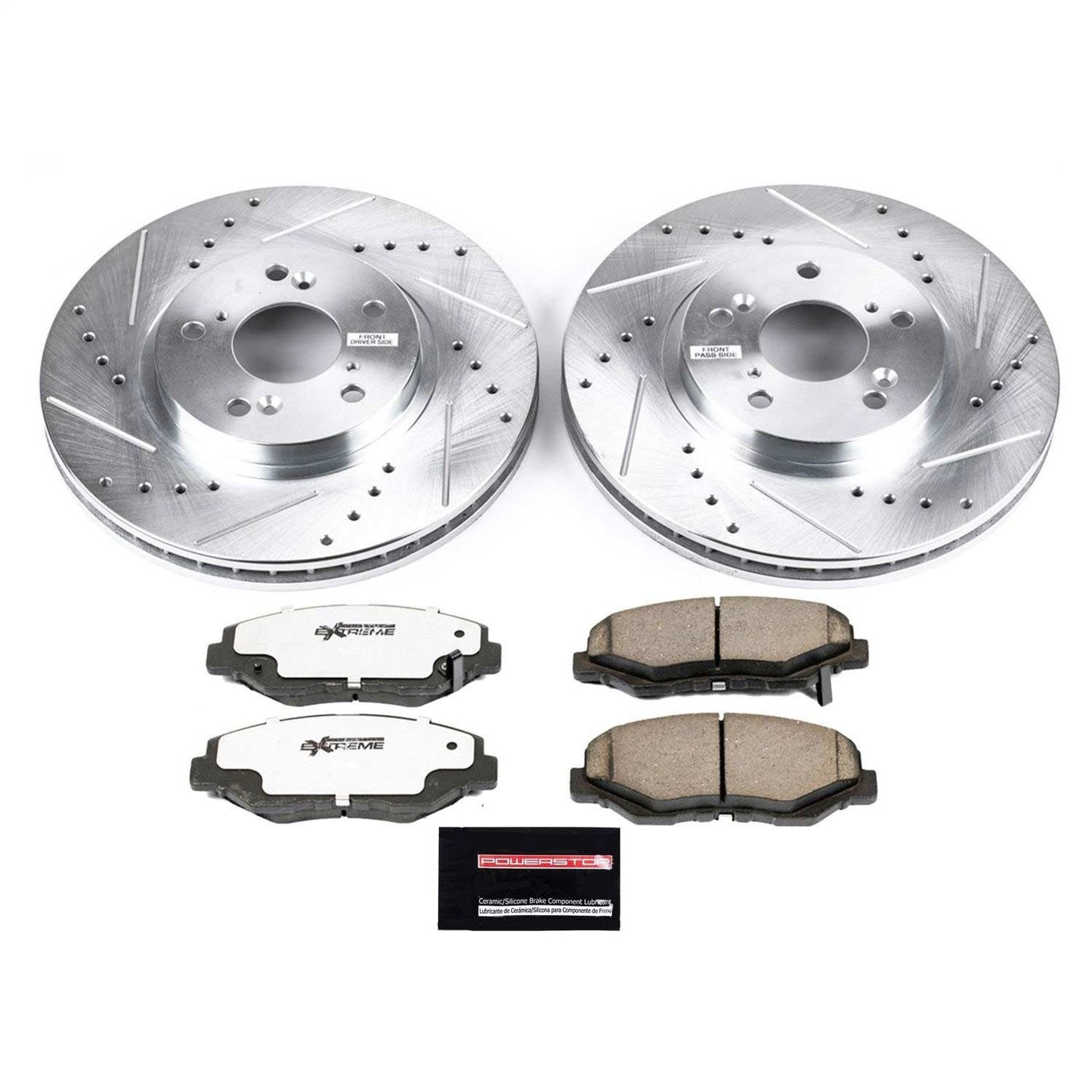 PowerStop Z26 Street Warrior Front Brake Kit | Honda Pilot (03-08) (K2302-26)
