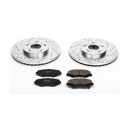 PowerStop Front Z23 Evolution Sport Brake Kit | Honda Pilot (03-08) (K2302)