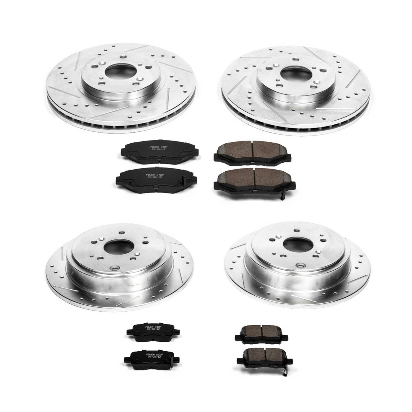 PowerStop Front & Rear Z23 Evolution Sport Brake Kit | Honda Pilot (03-08) (K2303)