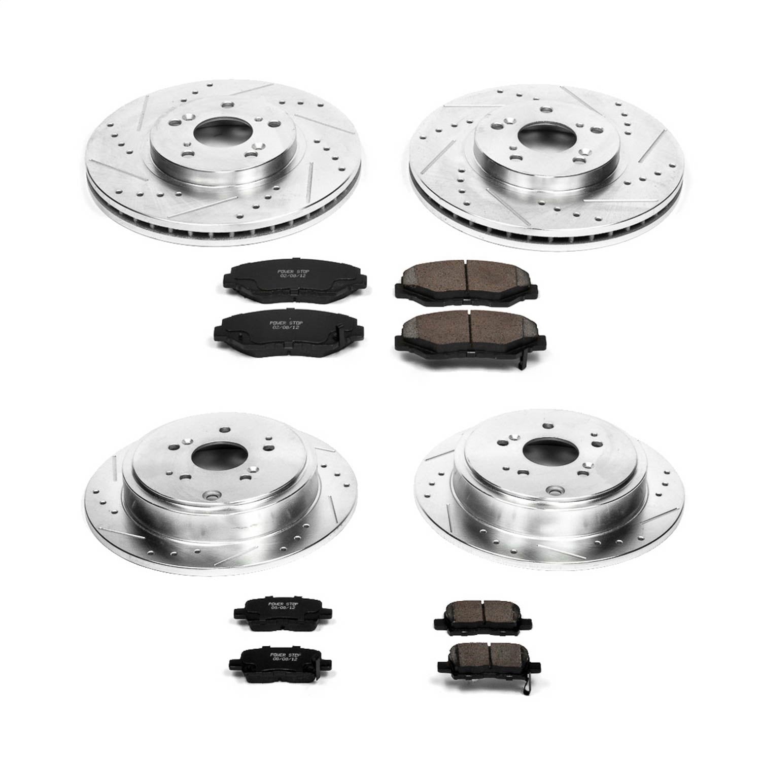 PowerStop Front & Rear Z23 Evolution Sport Brake Kit | Honda Pilot (03-08) (K2303)