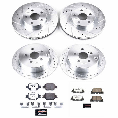 PowerStop Front & Rear Z26 Street Warrior Brake Kit | Scion tC (05-10) (K2315-26)