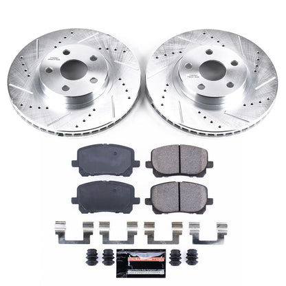 PowerStop Front Z23 Evolution Sport Brake Kit | Pontiac Vibe (03-08) (K2316)