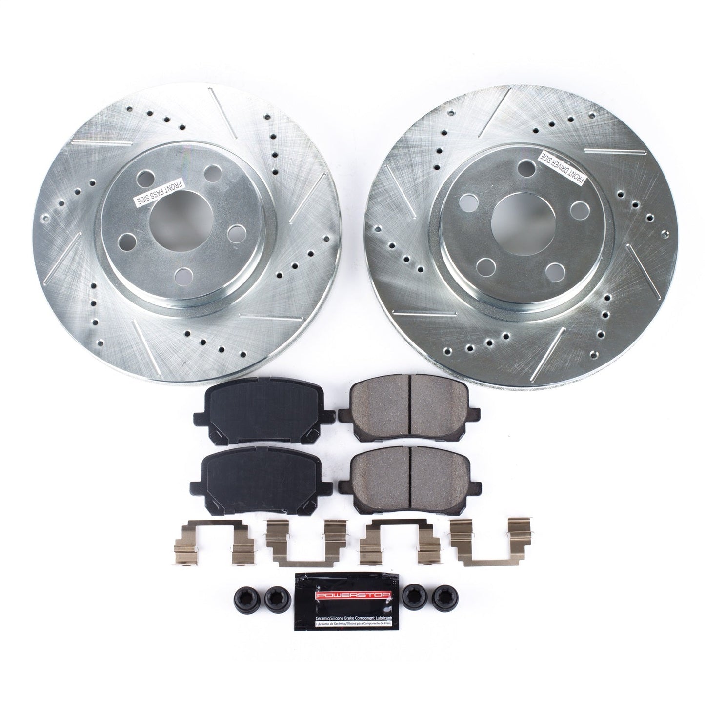 PowerStop Front Z23 Evolution Sport Brake Kit | Pontiac Vibe (03-08) (K2316)