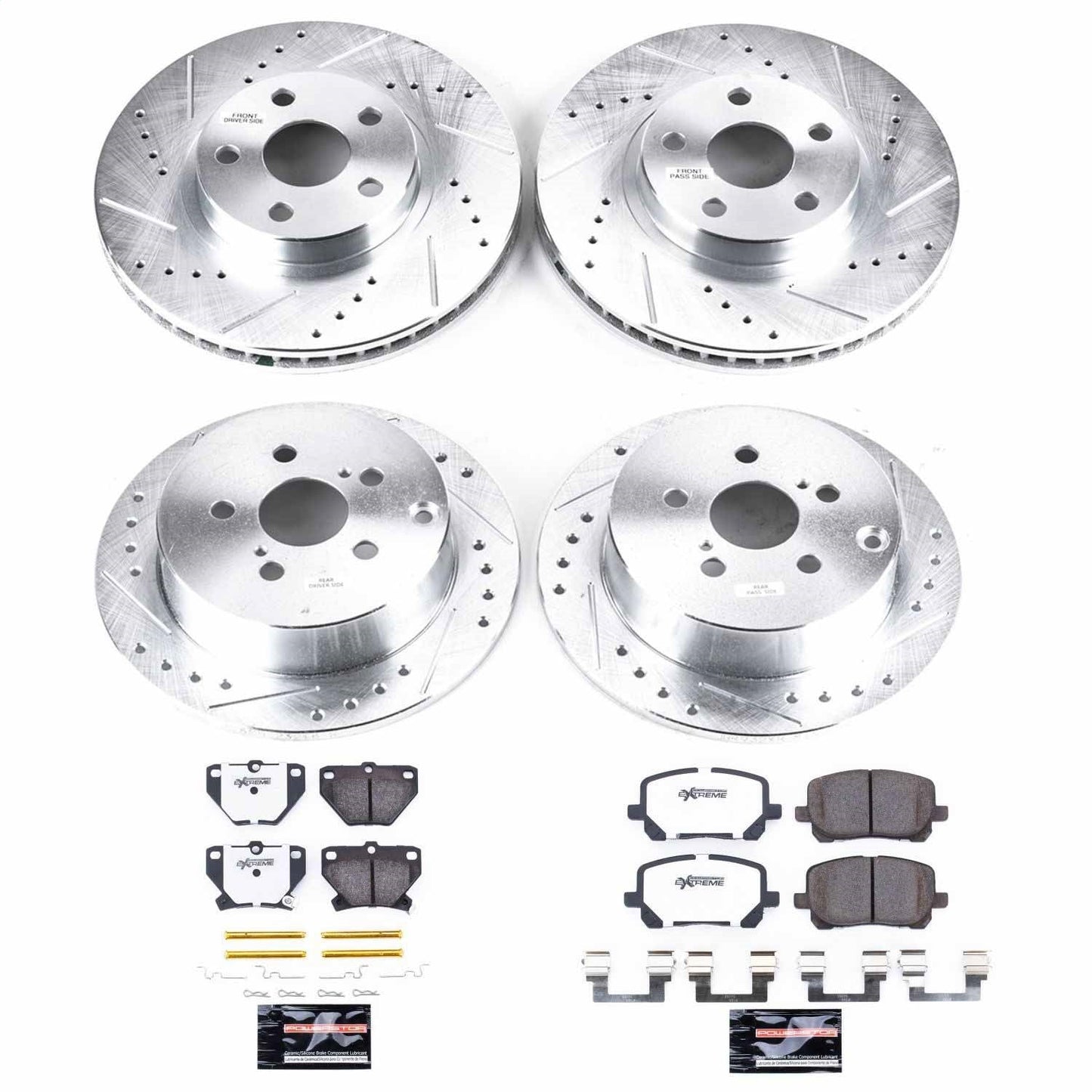 PowerStop Front & Rear Z26 Street Warrior Brake Kit | Pontiac Vibe (03-06) (K2317-26)