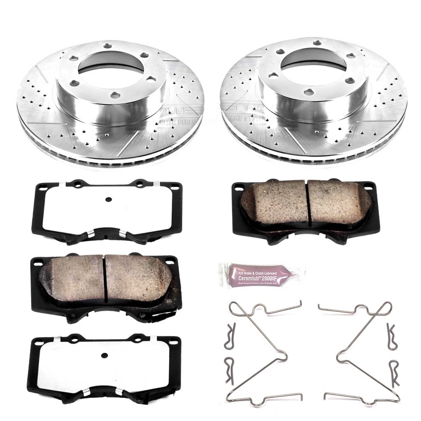 PowerStop Front Z36 Truck & Tow Brake Kit | Toyota Sequoia (01-07) (K2324-36)
