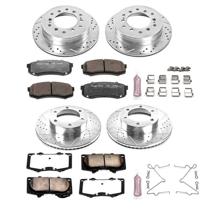 PowerStop Front & Rear Z36 Truck & Tow Brake Kit | Toyota Sequoia (01-07) (K2325-36)