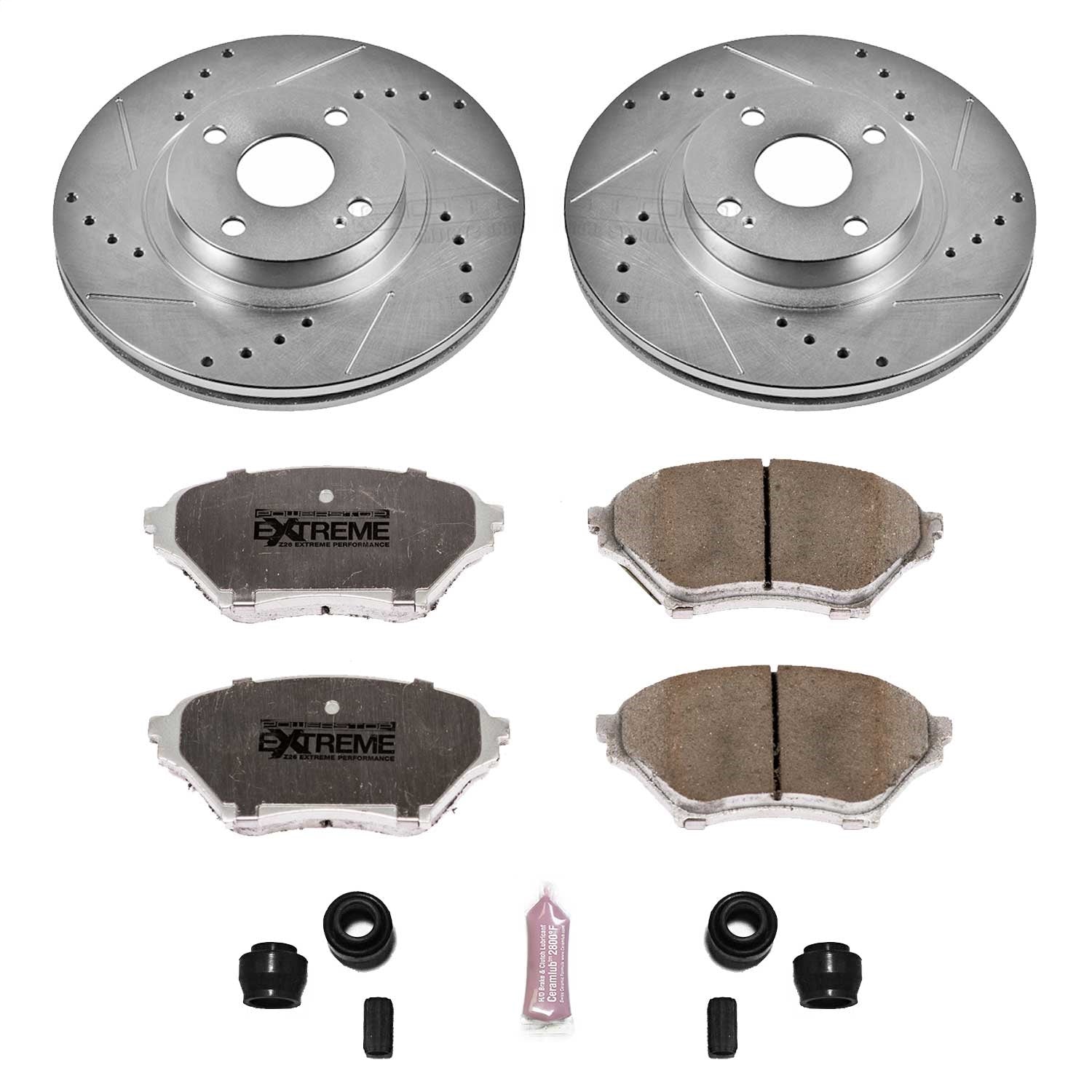 PowerStop Front Z26 Street Warrior Brake Kit | Mazda Miata (01-05) (K2353-26)