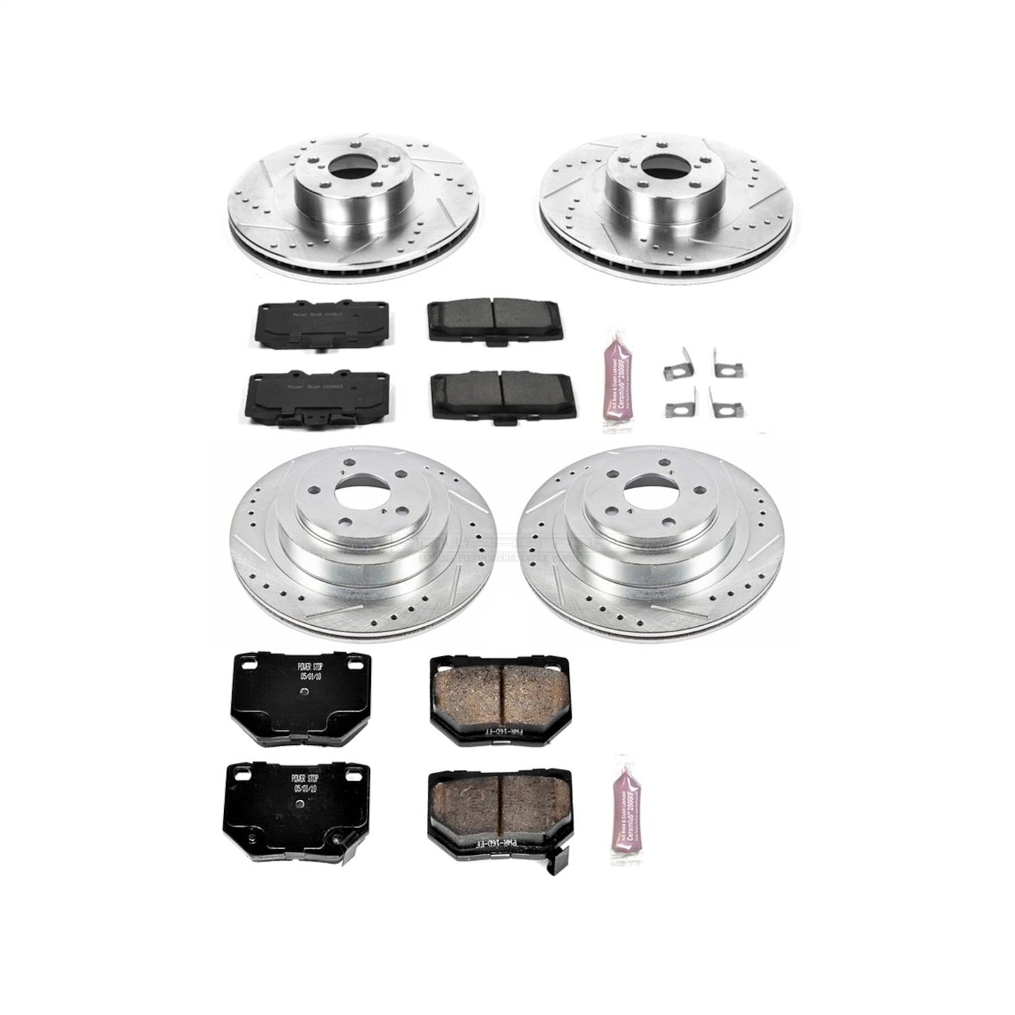 PowerStop Front & Rear Z23 Evolution Sport Brake Kit | Subaru Impreza (06-07) (K2368)