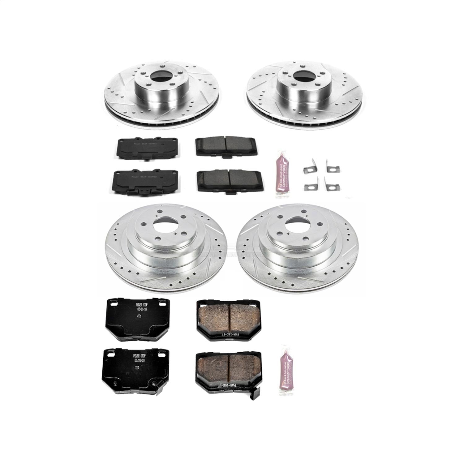 PowerStop Front & Rear Z23 Evolution Sport Brake Kit | Subaru Impreza (06-07) (K2368)