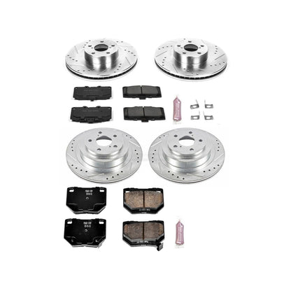 PowerStop Front & Rear Z23 Evolution Sport Brake Kit | Subaru Impreza (06-07) (K2368)