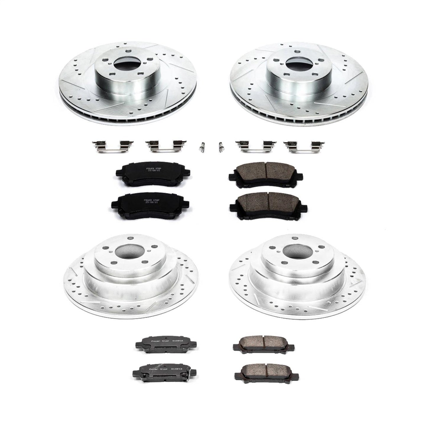 PowerStop Front & Rear Z23 Evolution Sport Brake Kit | Subaru Impreza (02-03) (K2371)
