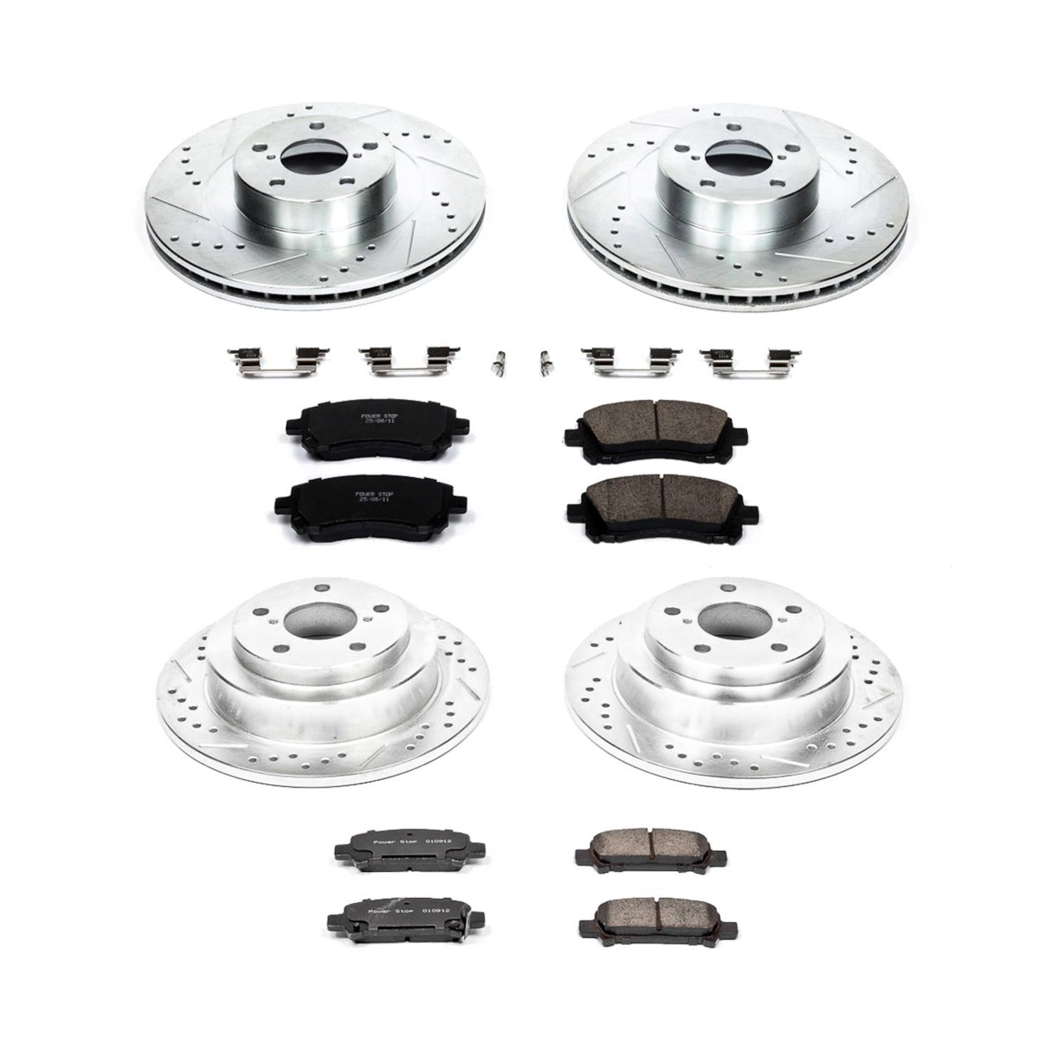 PowerStop Front & Rear Z23 Evolution Sport Brake Kit | Subaru Impreza (02-03) (K2371)