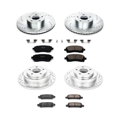 PowerStop Front & Rear Z23 Evolution Sport Brake Kit | Subaru Impreza (02-03) (K2371)