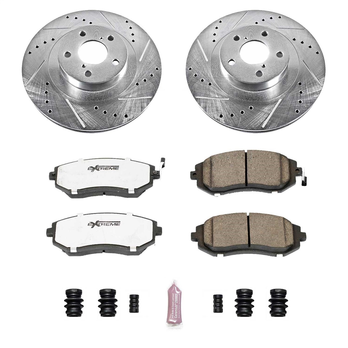 PowerStop Front Z26 Street Warrior Brake Kit | Saab 9-2X (05-06) (K2373-26)