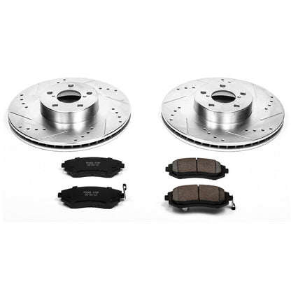PowerStop Front Z23 Evolution Sport Brake Kit | Saab 9-2X (05-06) (K2373)