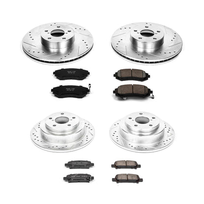 PowerStop Front & Rear Z23 Evolution Sport Brake Kit | Subaru Forester (03) (K2377)