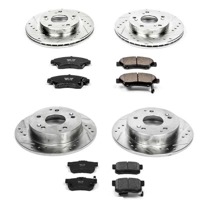 PowerStop Front & Rear Z23 Evolution Sport Brake Kit | Acura RSX (02-06) (K2387)