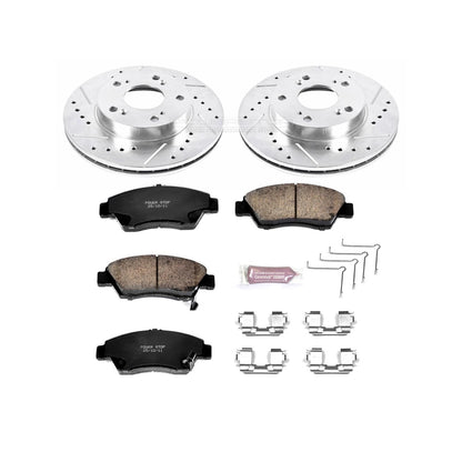 PowerStop Front Z23 Evolution Sport Brake Kit | Honda Civic (06-11) (K2389)