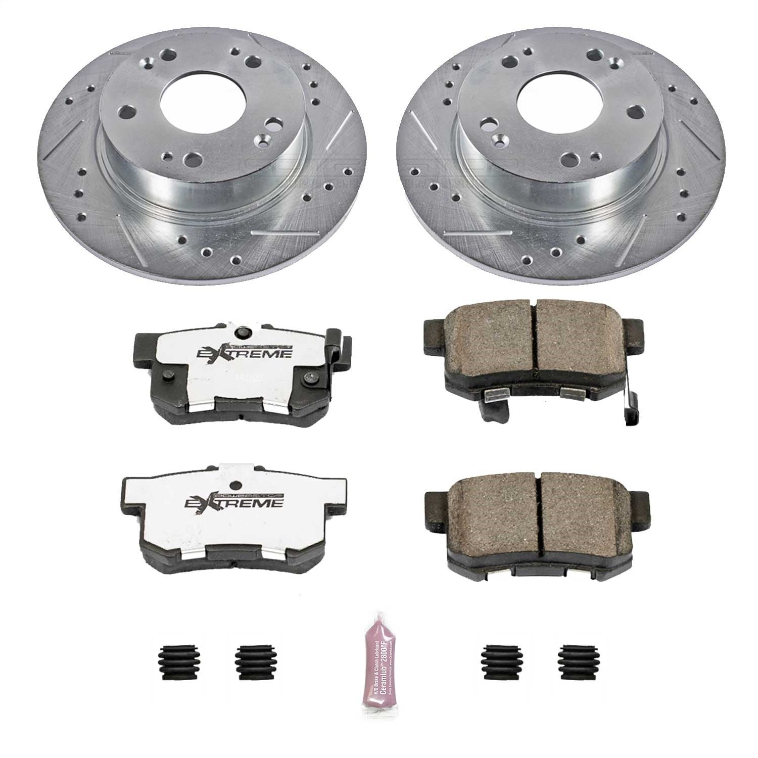 PowerStop Rear Z26 Street Warrior Brake Kit | Acura TSX (04-08) (K2391-26)