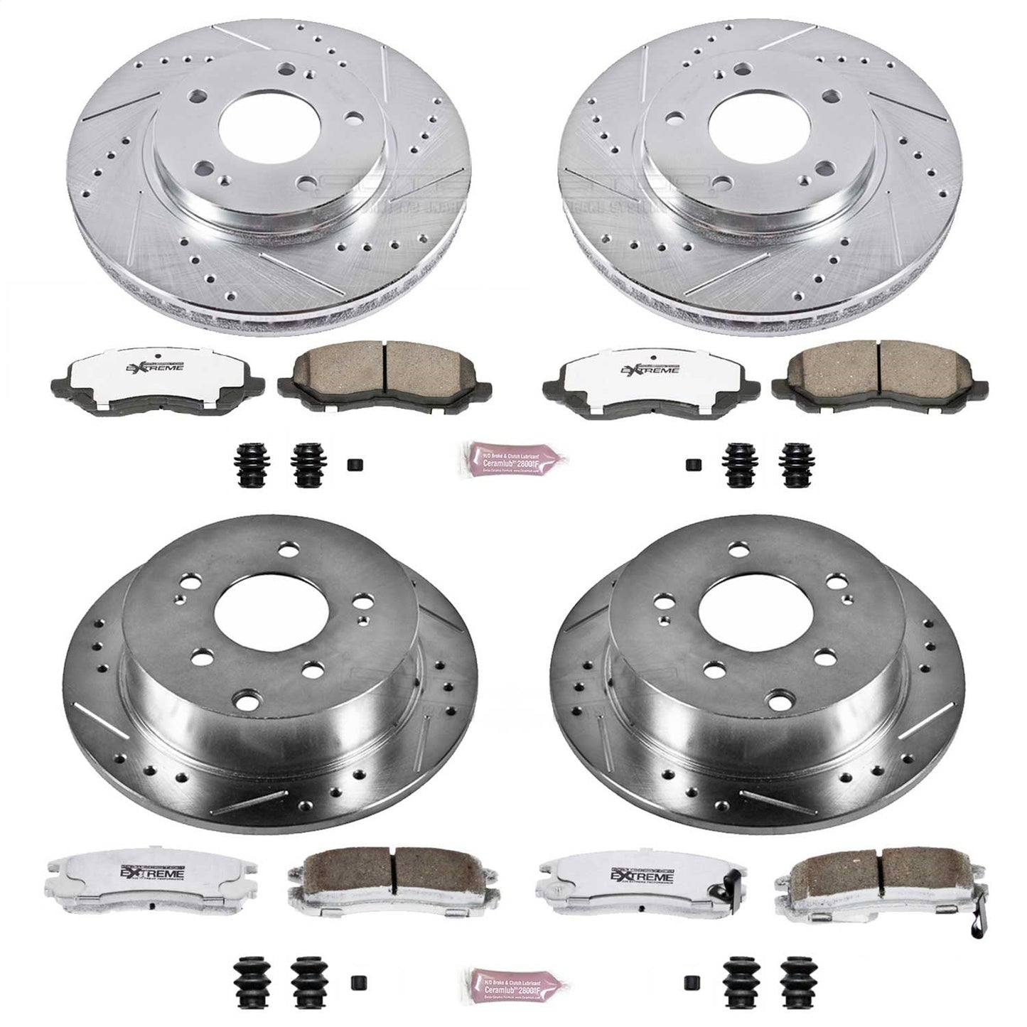 PowerStop Front & Rear Z26 Street Warrior Brake Kit | Mitsubishi Galant (04-12) (K2395-26)