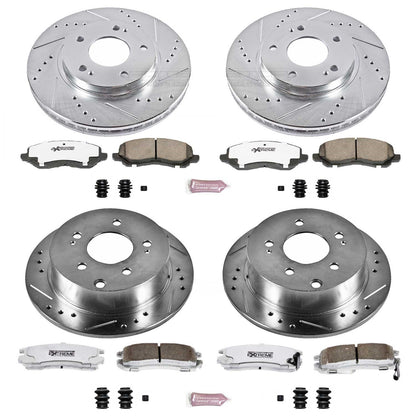 PowerStop Front & Rear Z26 Street Warrior Brake Kit | Mitsubishi Galant (04-12) (K2395-26)