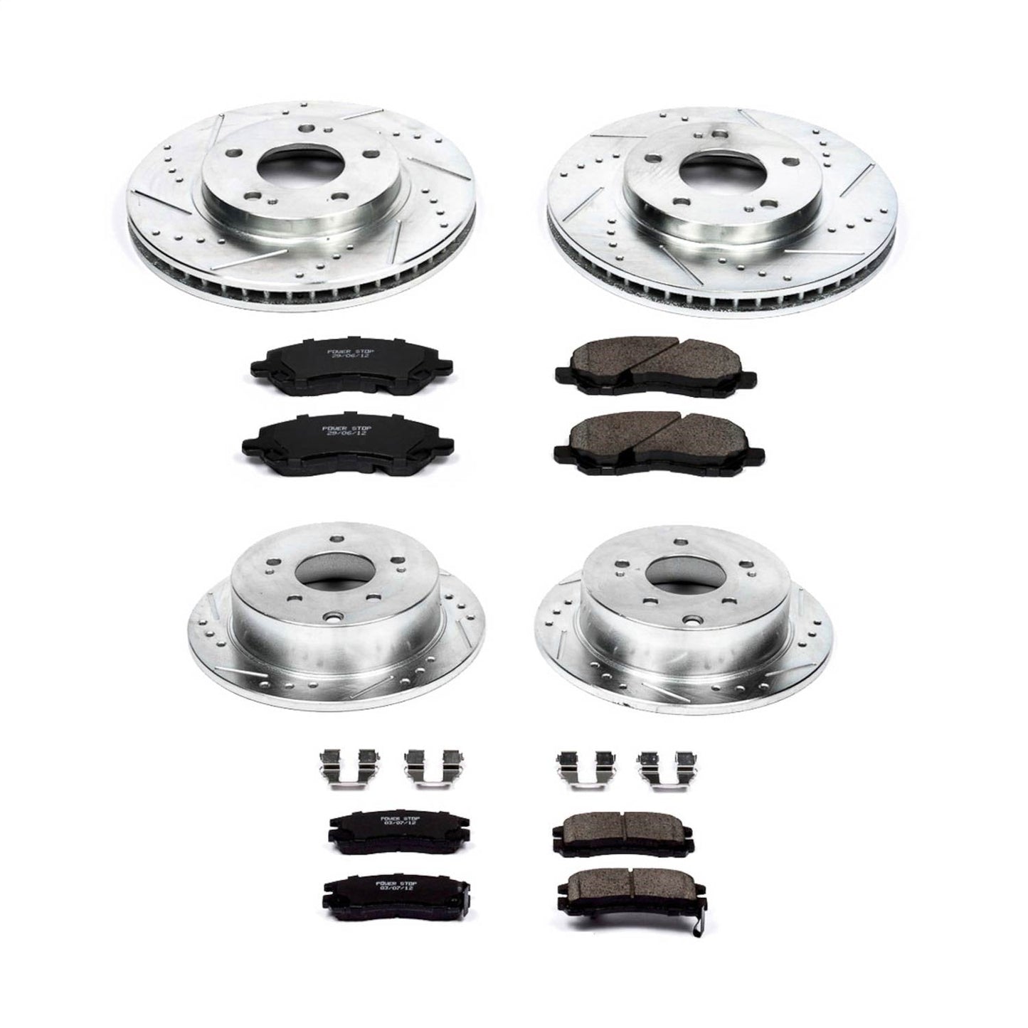 PowerStop Front & Rear Z23 Evolution Sport Brake Kit | Mitsubishi Galant (04-12) (K2395)