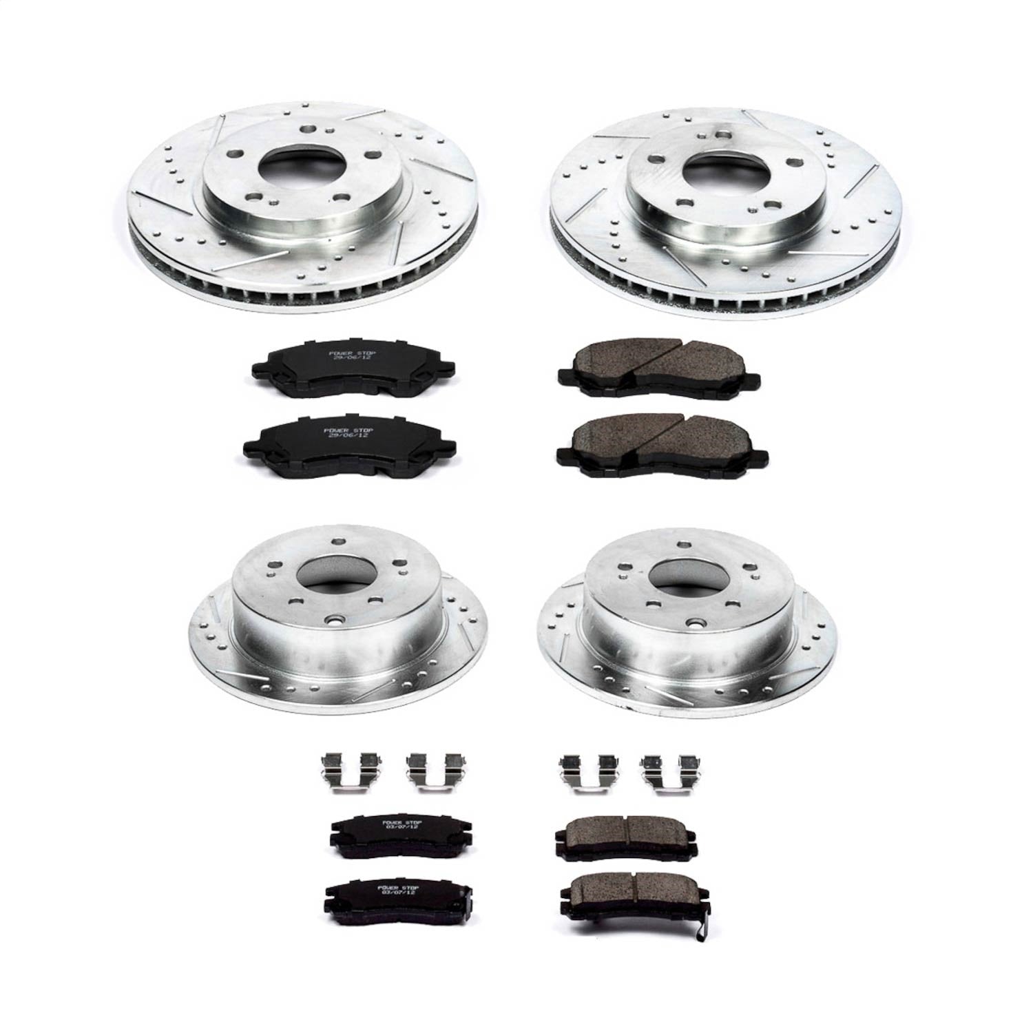 PowerStop Front & Rear Z23 Evolution Sport Brake Kit | Mitsubishi Galant (04-12) (K2395)