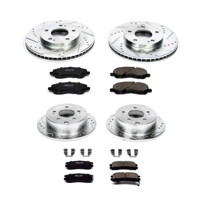 PowerStop Front & Rear Z23 Evolution Sport Brake Kit | Mitsubishi Galant (04-12) (K2395)