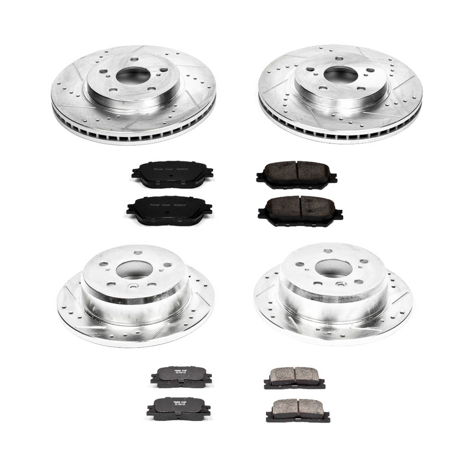 PowerStop Front & Rear Z23 Evolution Sport Brake Kit | Toyota Camry (02) (K2416)