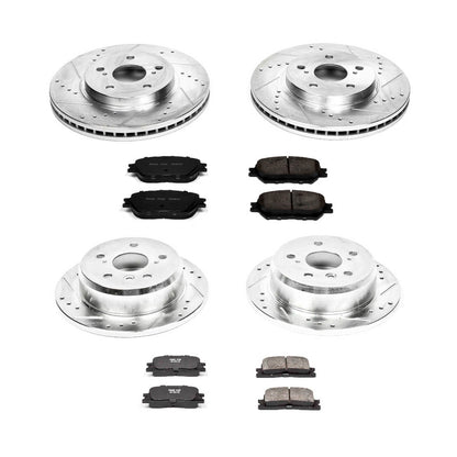 PowerStop Front & Rear Z23 Evolution Sport Brake Kit | Toyota Camry (02) (K2416)