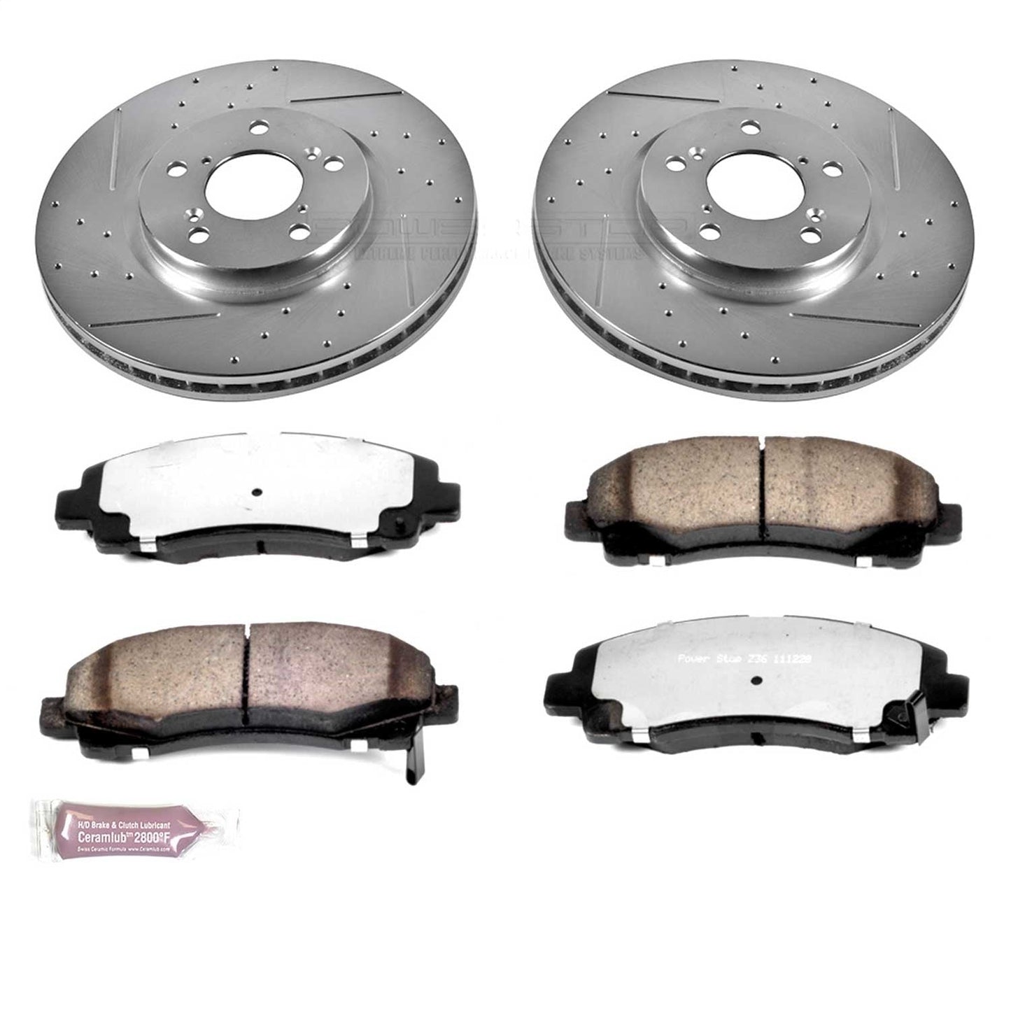 PowerStop Front Z36 Truck & Tow Brake Kit | Honda Ridgeline (06-11) (K2429-36)