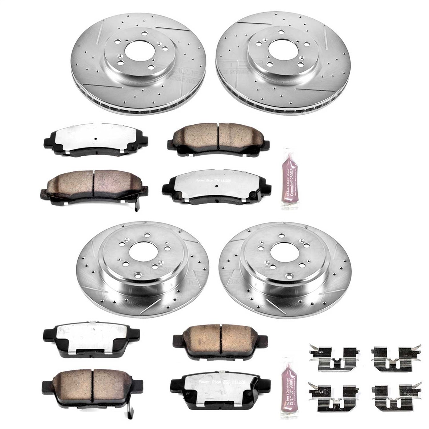 PowerStop Front & Rear Z36 Truck & Tow Brake Kit | Honda Ridgeline (06-11) (K2430-36)