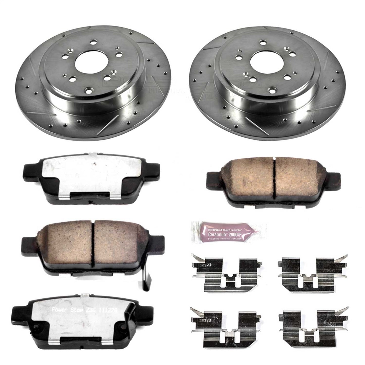 PowerStop Rear Z36 Truck & Tow Brake Kit | Honda Ridgeline (06-14) (K2431-36)