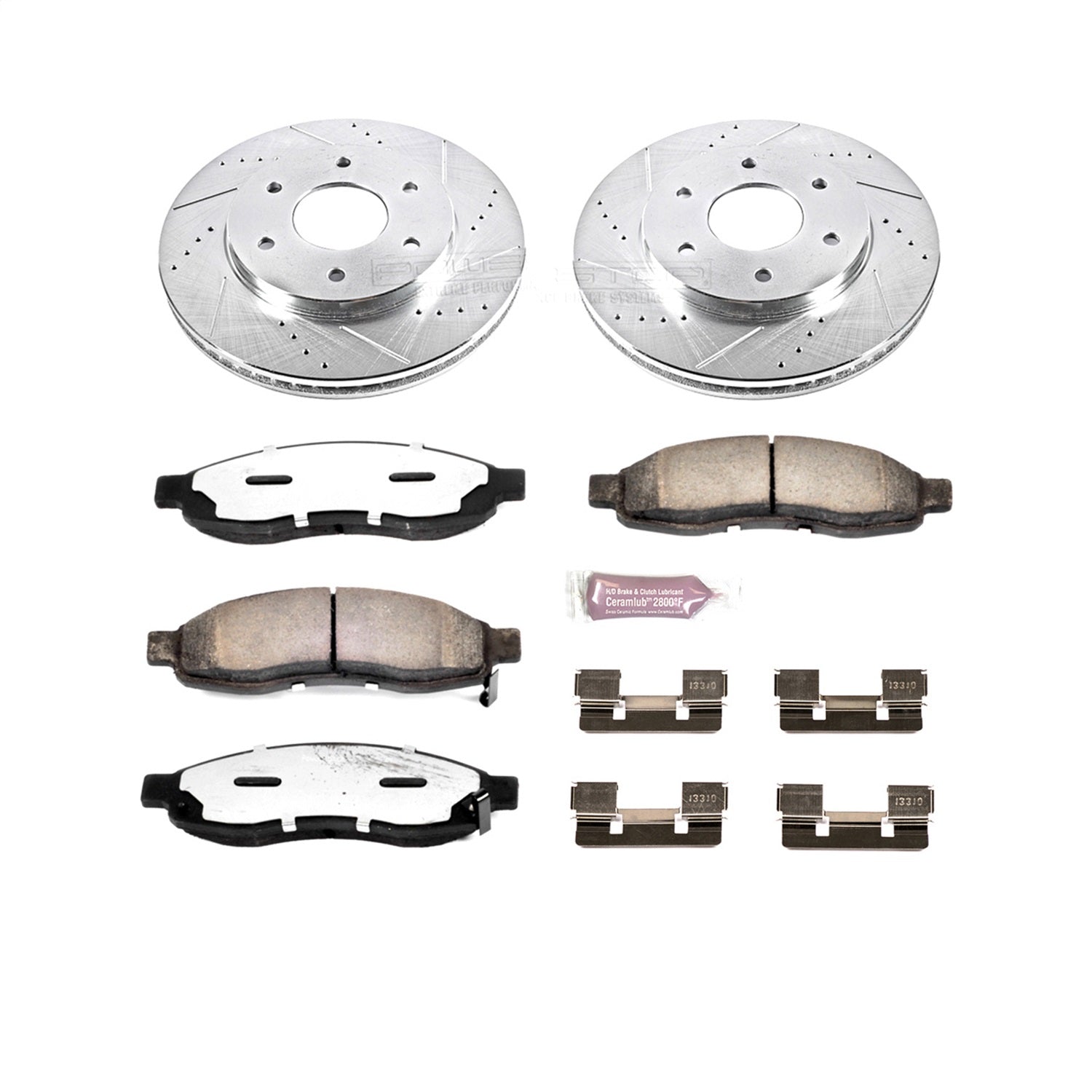 PowerStop Front Z36 Truck & Tow Brake Kit | Infiniti QX56 (04-05) (K2442-36)