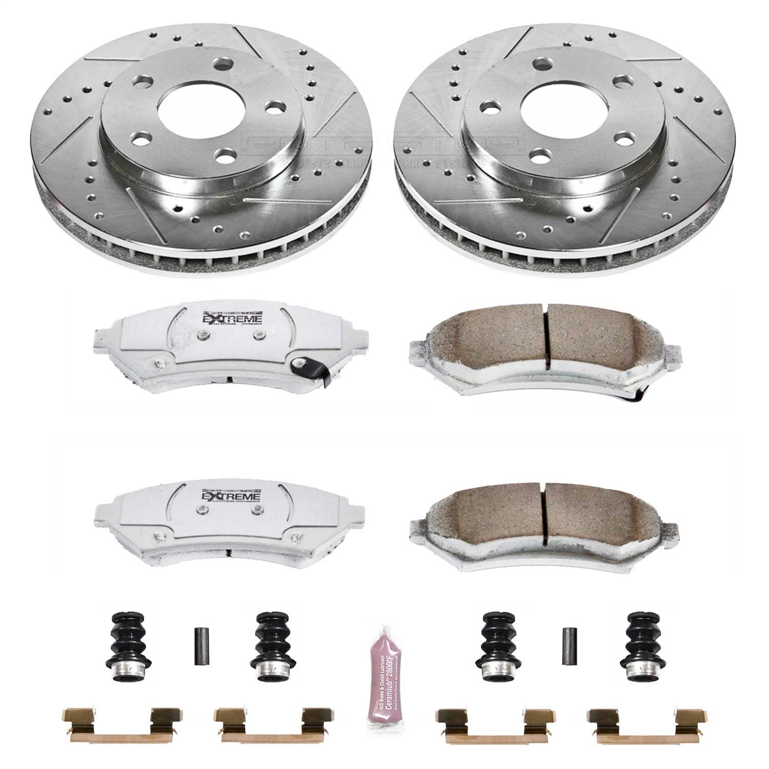PowerStop Front Z26 Street Warrior Brake Kit | Buick Century (97-05) (K2553-26)