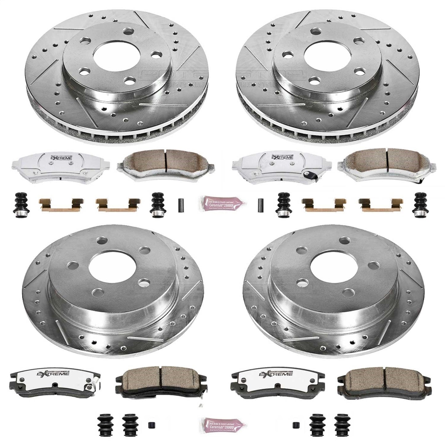 PowerStop Front & Rear Z26 Street Warrior Brake Kit | Buick Century (04-05) (K2554-26)